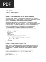 Example 2 - User-Defined Mixing Law For Thermal Conductivity