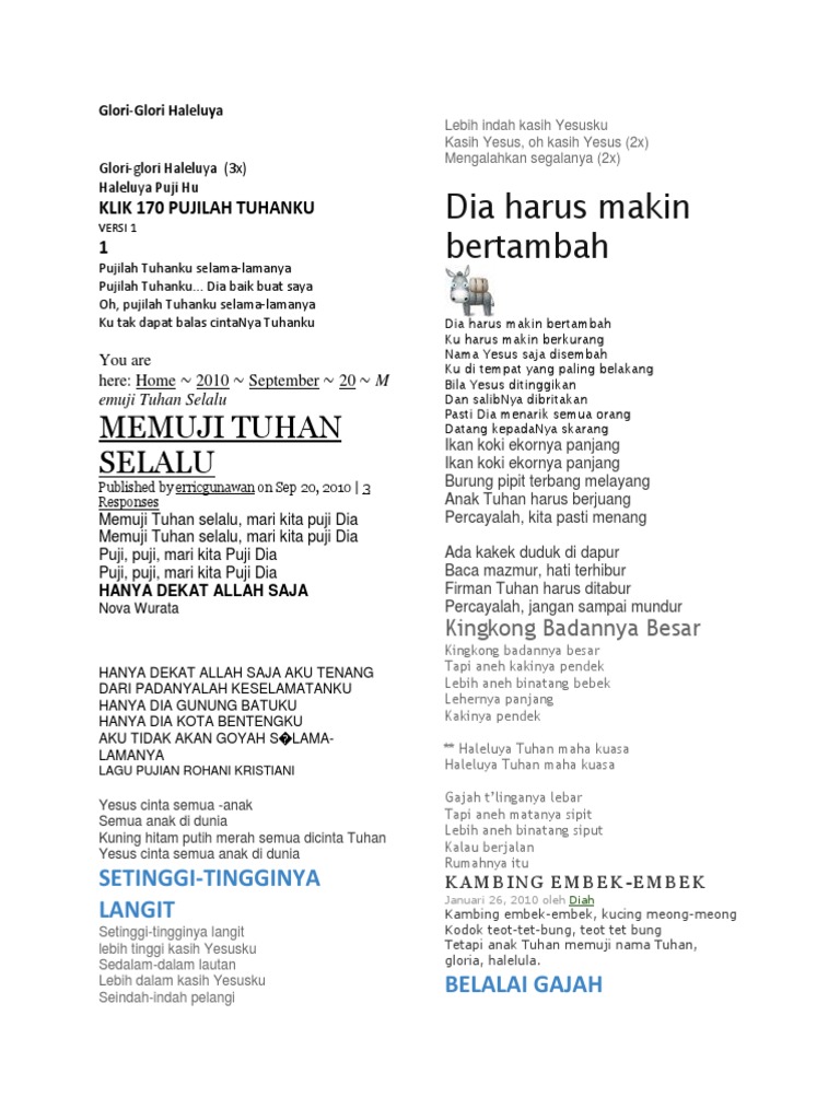 Sekolah Minggu Pdf