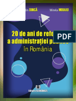 20 de ani de reforma a administratiei publice in Romania