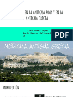 Medicina en La Antigua Roma y en La Antigua Grecia