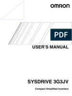User Manual for SYSDRIVE 3G3JV Compact Inverters