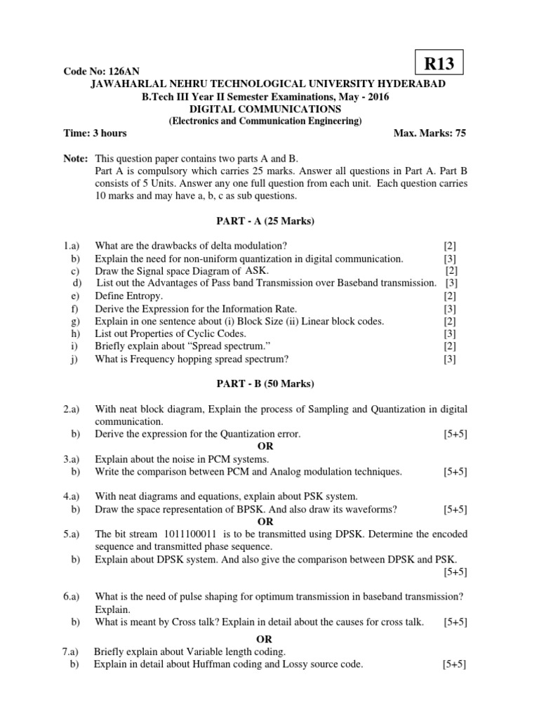 Jntuh 32 Qp's May 2016 Ece PDF Discrete Fourier Transform