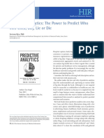 Predictive Analytics The Power To Predict Who Will Click, Buy, Lie, or Die