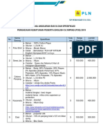 Rencana Anggaran Biaya Dan Spesifikasi Pengadaan Kebutuhan Peserta English Olympiad (Poe) 2019