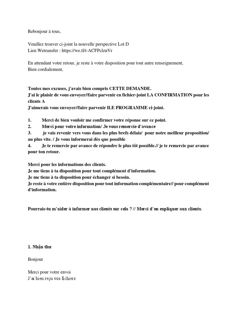 Je Reste A Votre Entiere Disposition Pour Tout Renseignement Complementaire FSJ | PDF