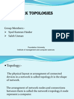 Network Topologies and Their Characteristics