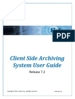Client Side Archiving System User Guide: Release 7.2