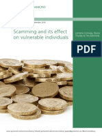 Scamming and Its Effect On Vulnerable Individuals: Briefing Paper