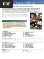Electrical Systems Technician - Recommended Courses