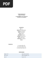 Initial Evaluation For Spinal Cord Injury: in Partial Fulfillment of The Requirements For Clin Ed 1: Case Conference