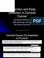 Prevention and Early Detection in Cervical Cancer