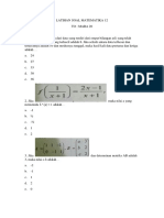 Latihan Soal Matematika 12