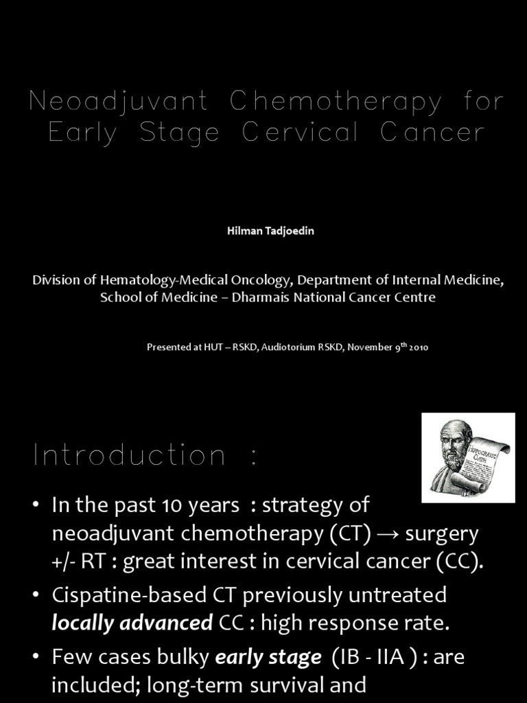 Neoadjuvant Chemotherapy in Cervical Cancer | PDF | Cervical Cancer ...