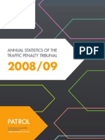 Annual Statistics of The Traffic Penalty Tribunal 08-09