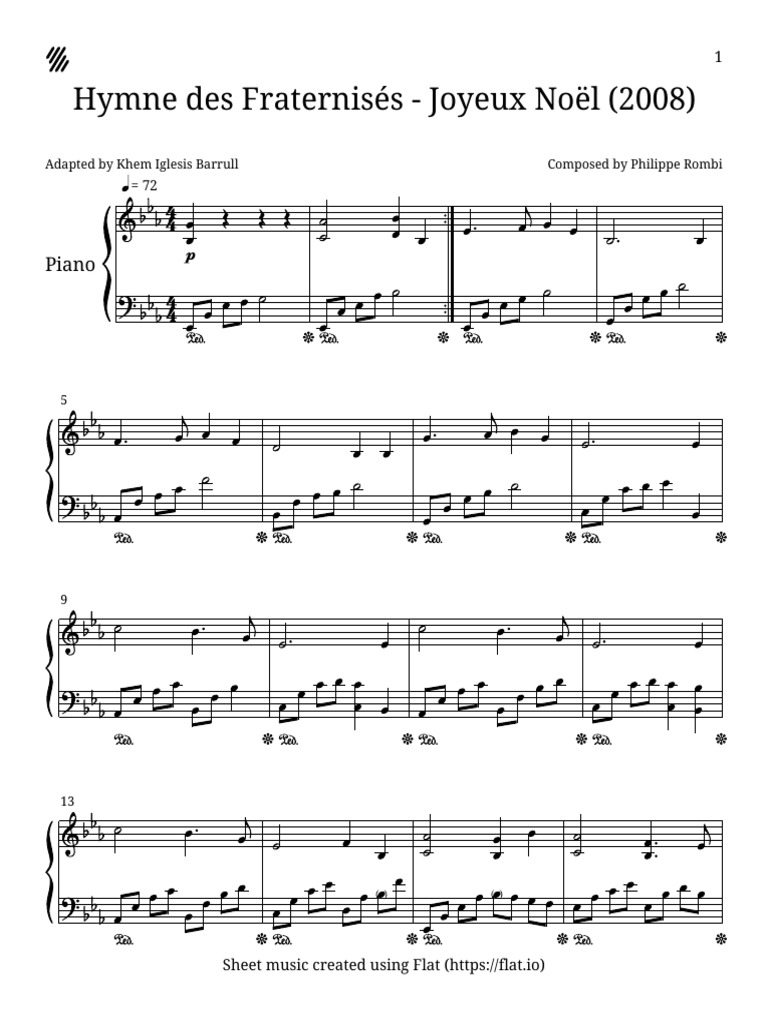 Hymne Des Fraternisés - Joyeux Noël (2008)  PDF