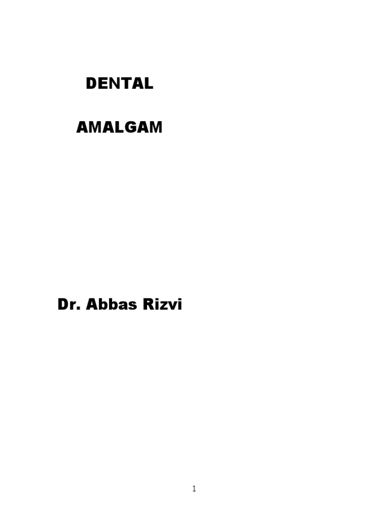 LD Dental Amalgam PDF Alloy Silver