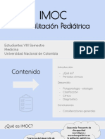 Habitación Pediatríca: IMOC