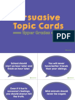 PersuasiveTopic Cards 