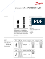 Pressure Reduction Controller For Oil V21D28 (PN 16, 25) : Data Sheet