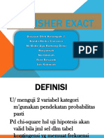 Uji Fisher Eksak untuk 2x2 Kontingensi