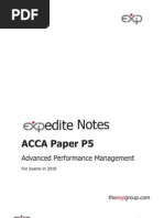 ACCA Paper P5: Notes