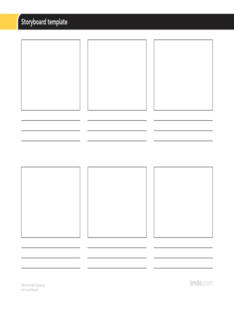 Public Speaking Storyboard Template | PDF
