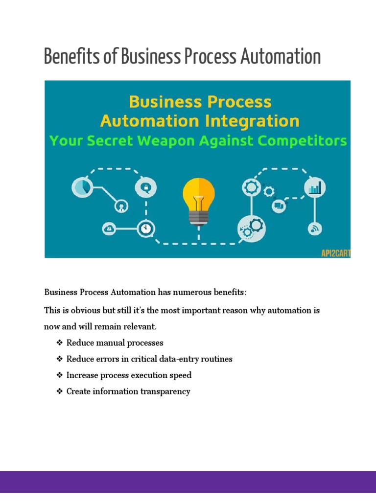 Benefits of Business Process Automation | PDF | Business | Computers