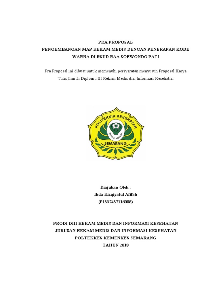 Mini Proposal Kti Rekam Medis