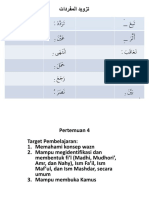 Konsep Wazn (Fi'l Madhi, Fi'l Mudhori', Fi'l Amr, Fi'l Nahi, Mashdar, Ism Fa'Il, Dan Ism Maf'Ul)