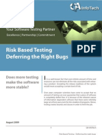Risk Based Testing: Deferring The Right Bugs
