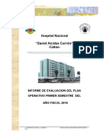 Informe de Evaluacion Del Plan Operativo Primer Semestre PDF