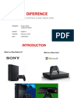 Diference: Play Station 4 and Xbox One