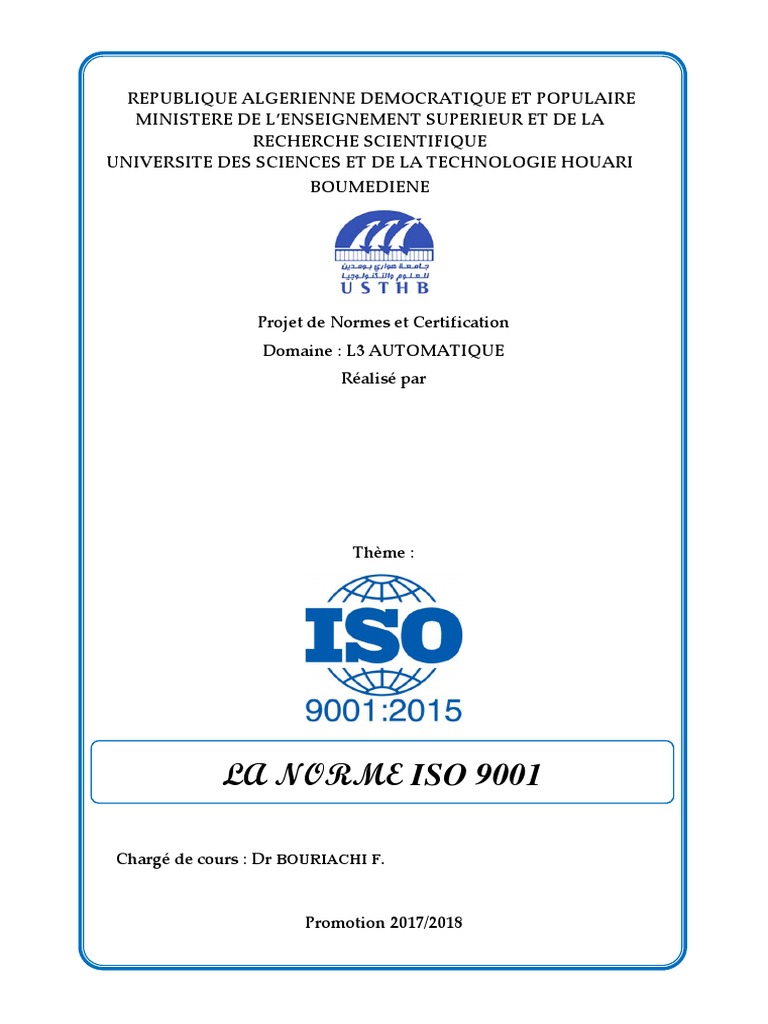 Norme ISO 9001 : Historique et Révisions | PDF | Management de la ...