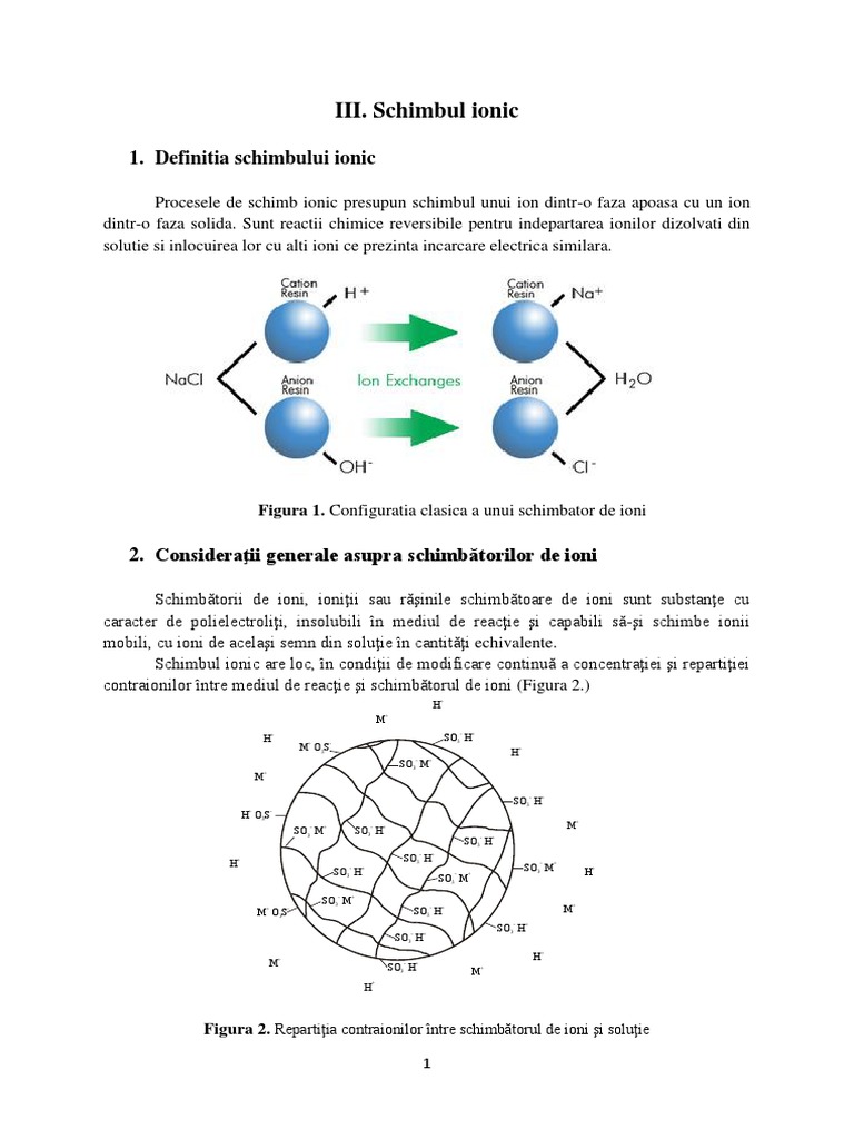 Schimbul Ionic Curs | PDF