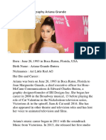 BIo Ariana Grande