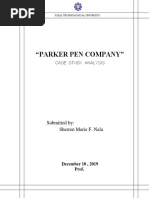 "Parker Pen Company": Case Study Analysis