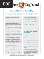 WDJ FirstAid Checklist