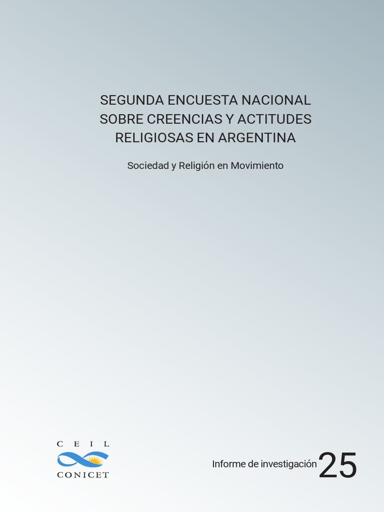 2da. Encuesta Científica Sobre Creencias y Actitudes Religiosas en ...