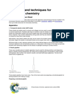 Apparatus and Techniques For Microscale Chemistry: Teacher's Information Sheet