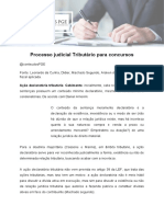 Processo judicial Tributário para ações declaratórias