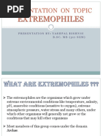 Presentation On Extremophiles (Bacteria)