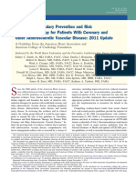 AHA/ACCF Secondary Prevention and Risk Reduction Therapy For Patients With Coronary and Other Atherosclerotic Vascular Disease: 2011 Update