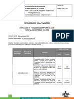 Cronograma de Actividades - Curso