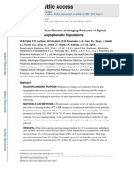 HHS Public Access: Systematic Literature Review of Imaging Features of Spinal Degeneration in Asymptomatic Populations