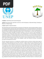 UNEP Position Paper For MUN