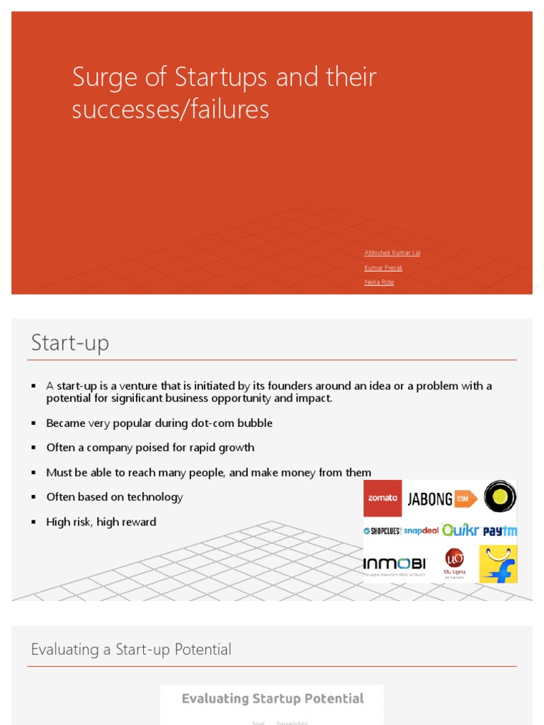 Startups in India: Growth and Challenges | PDF | Startup Company ...