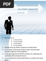 Du Pont Analysis: Himanshu Bahl