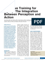 Cognitive Training For Agility: The Integration Between Perception and Action