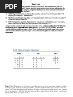 2) Binary Logic