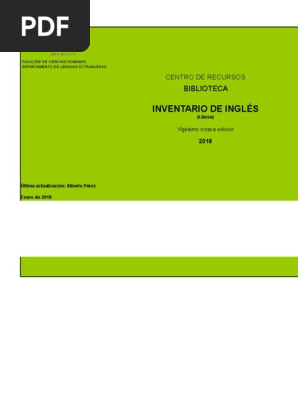 Fondo De Ingles Biblioteca Dto Lenguas Humanas Ciencia Cognitiva Psicologia